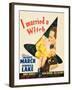 I Married a Witch, Veronica Lake and Fredric March on window card, 1942-null-Framed Art Print