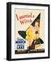 I Married a Witch, Veronica Lake and Fredric March on window card, 1942-null-Framed Art Print