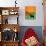 I Meet A Bear Black Autumn-Stephen Huneck-Giclee Print displayed on a wall