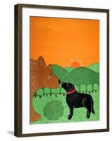 I Meet A Bear Black-Stephen Huneck-Framed Giclee Print