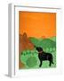 I Meet A Bear Black-Stephen Huneck-Framed Giclee Print