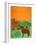 I Meet A Bear Choc Autumn-Stephen Huneck-Framed Giclee Print