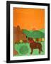 I Meet A Bear Choc Autumn-Stephen Huneck-Framed Giclee Print