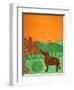 I Meet A Bear Choc-Stephen Huneck-Framed Giclee Print