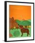 I Meet A Bear Chocolate Autumn-Stephen Huneck-Framed Giclee Print