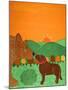 I Meet A Bear Chocolate Autumn-Stephen Huneck-Mounted Giclee Print