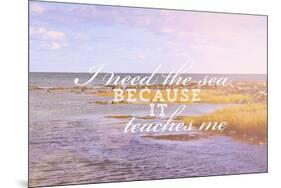 I Need the Sea-Vintage Skies-Mounted Giclee Print