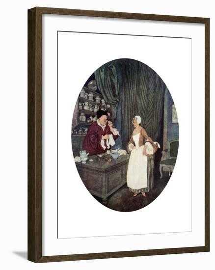 I Never at Saw Sewing So Small, C1900-1950-null-Framed Giclee Print