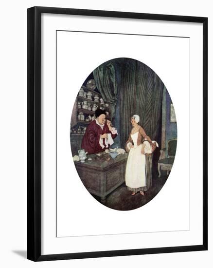 I Never at Saw Sewing So Small, C1900-1950-null-Framed Giclee Print