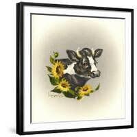 I Only Have Eyes for Moo-Peggy Harris-Framed Premium Giclee Print