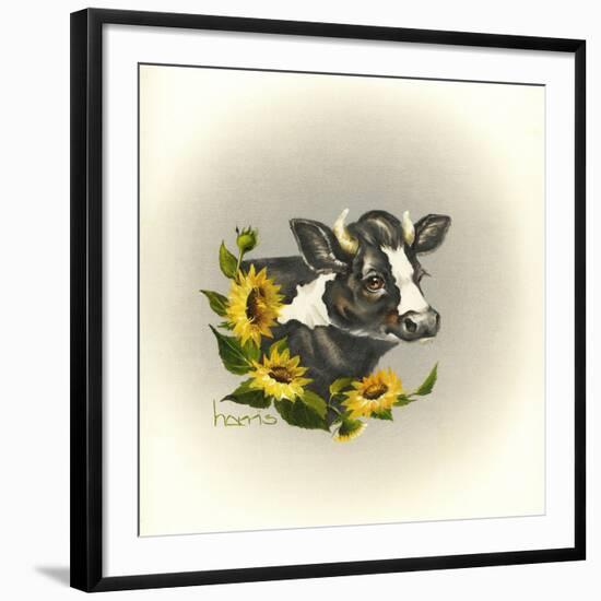 I Only Have Eyes for Moo-Peggy Harris-Framed Giclee Print