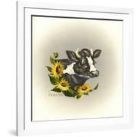 I Only Have Eyes for Moo-Peggy Harris-Framed Giclee Print