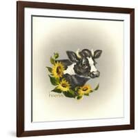 I Only Have Eyes for Moo-Peggy Harris-Framed Giclee Print