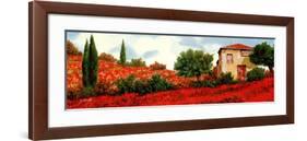 I Papaveri Sulle Colline-Guido Borelli-Framed Premium Giclee Print