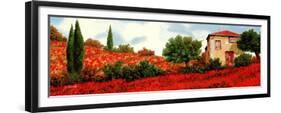 I Papaveri Sulle Colline-Guido Borelli-Framed Premium Giclee Print