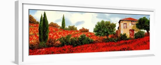 I Papaveri Sulle Colline-Guido Borelli-Framed Premium Giclee Print