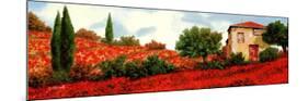 I Papaveri Sulle Colline-Guido Borelli-Mounted Premium Giclee Print