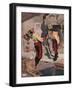 "I Presented My Point at His Body, and He Ran on to It"-René Bull-Framed Giclee Print