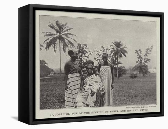 I'Quobasimi, Son of the Ex-King of Benin, and His Two Wives-null-Framed Stretched Canvas