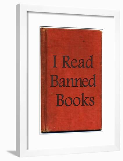 I Read Banned Books Poster Print-null-Framed Poster