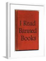 I Read Banned Books Poster Print-null-Framed Poster