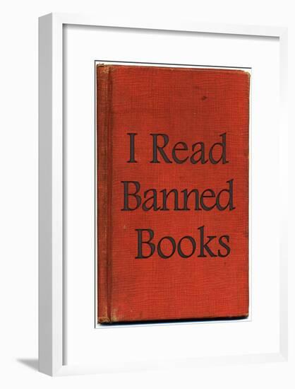 I Read Banned Books Poster Print-null-Framed Poster