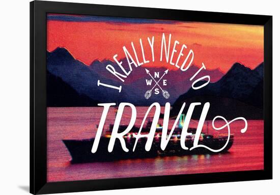 I Really Need to Travel-The Saturday Evening Post-Framed Giclee Print