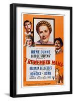 I Remember Mama, Philip Dorn, Barbara Bel Geddes, Irene Dunne, Oskar Homolka, 1948-null-Framed Art Print