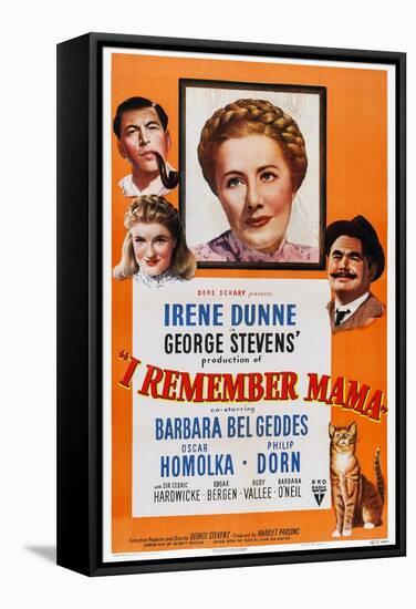 I Remember Mama, Philip Dorn, Barbara Bel Geddes, Irene Dunne, Oskar Homolka, 1948-null-Framed Stretched Canvas