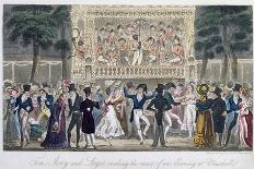 Tom, Jerry and Logic Making the Most of an Evening at Vauxhall, Life in London, Egan, 1821-I. Robert Cruikshank-Mounted Giclee Print
