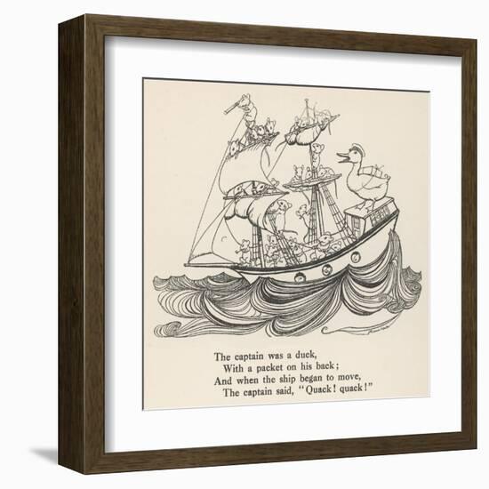 I Saw a Ship A-Sailing-Arthur Rackham-Framed Art Print