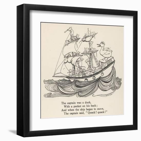 I Saw a Ship A-Sailing-Arthur Rackham-Framed Art Print