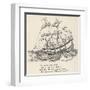 I Saw a Ship A-Sailing-Arthur Rackham-Framed Art Print