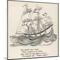 I Saw a Ship A-Sailing-Arthur Rackham-Mounted Art Print