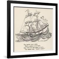 I Saw a Ship A-Sailing-Arthur Rackham-Framed Art Print