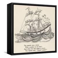 I Saw a Ship A-Sailing-Arthur Rackham-Framed Stretched Canvas