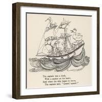 I Saw a Ship A-Sailing-Arthur Rackham-Framed Art Print