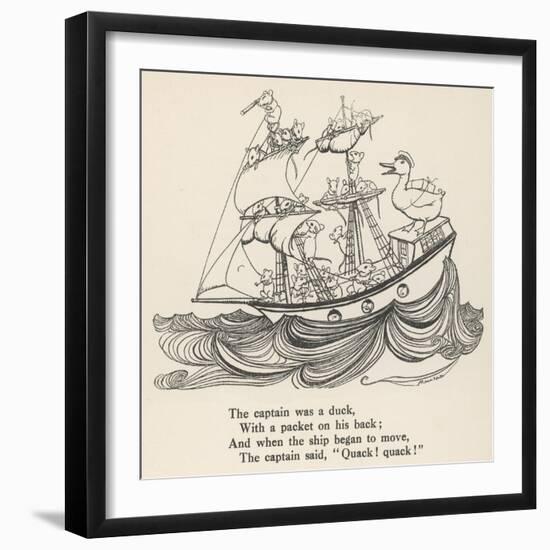 I Saw a Ship A-Sailing-Arthur Rackham-Framed Art Print