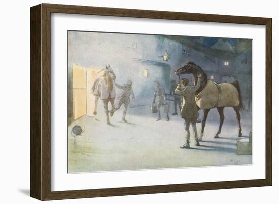 I Saw James Coming Through the Smoke, Leading Ginger-Cecil Aldin-Framed Giclee Print