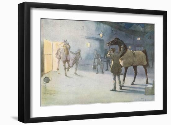 I Saw James Coming Through the Smoke, Leading Ginger-Cecil Aldin-Framed Giclee Print