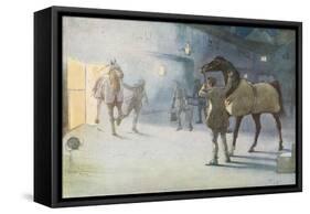 I Saw James Coming Through the Smoke, Leading Ginger-Cecil Aldin-Framed Stretched Canvas