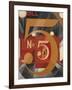 I Saw the Figure 5 in Gold, 1928 (Oil, Graphite, Ink, and Gold Leaf on Paperboard)-Charles Demuth-Framed Giclee Print