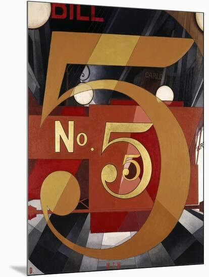 I Saw the Figure 5 in Gold-Charles Demuth-Mounted Giclee Print