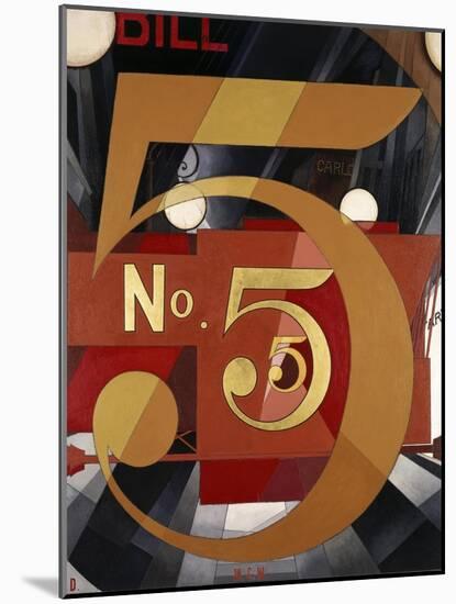 I Saw the Figure 5 in Gold-Charles Demuth-Mounted Giclee Print