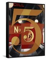 I Saw the Figure 5 in Gold-Charles Demuth-Framed Stretched Canvas