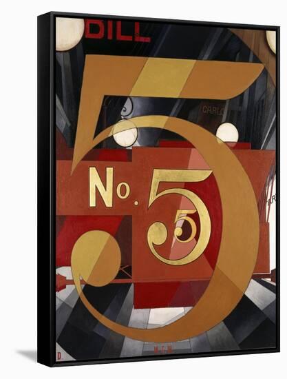 I Saw the Figure 5 in Gold-Charles Demuth-Framed Stretched Canvas