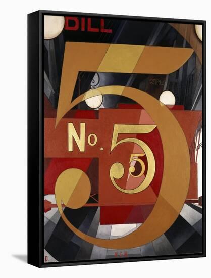 I Saw the Figure 5 in Gold-Charles Demuth-Framed Stretched Canvas