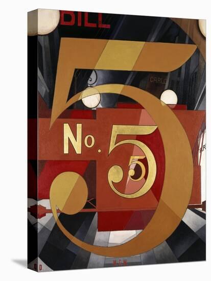 I Saw the Figure 5 in Gold-Charles Demuth-Stretched Canvas