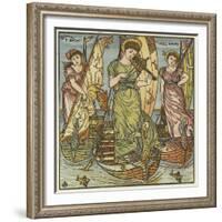 I Saw Three Ships-Walter Crane-Framed Giclee Print