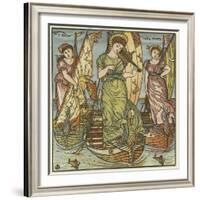 I Saw Three Ships-Walter Crane-Framed Giclee Print